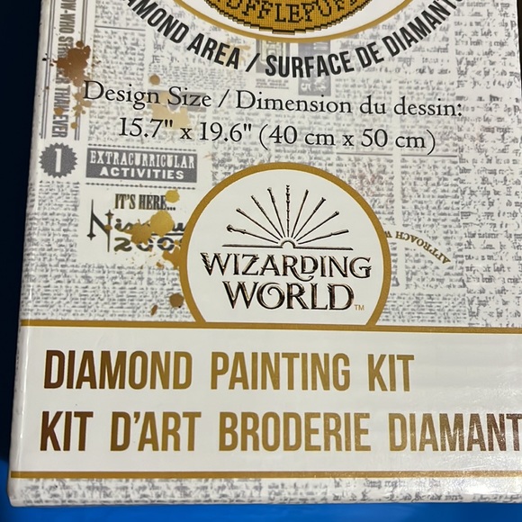 Camelot Dotz HUFFLEPUFF CREST Harry Potter complete Diamond Painting Kit NEW - Picture 4 of 11